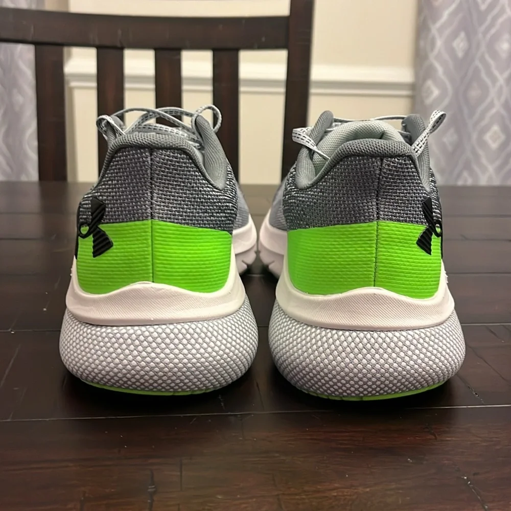 Under Armour UA HOVR Turbulence 2 Shoes Sneakers new gray green Mens Size 11.5